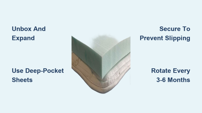 How to Use Foam Mattress Topper: Quick Guide