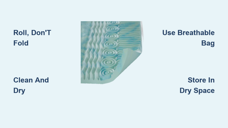 How to Store a Foam Mattress Topper