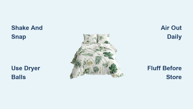 How to Fluff a Duvet: Quick Steps
