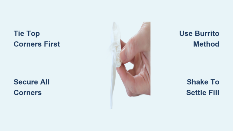 How to Tie Duvet Cover Loops