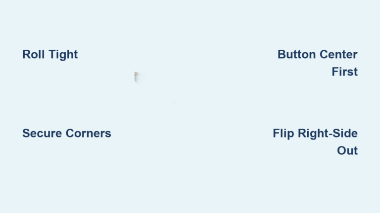 How to Put on Duvet Cover With Buttons